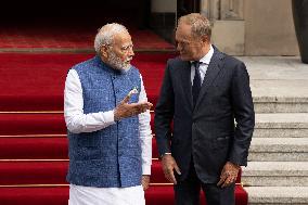 Narendra Modi Visits Warsaw