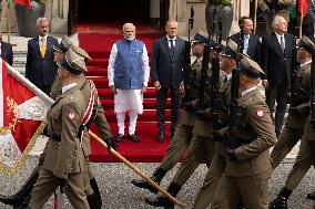 Narendra Modi Visits Warsaw