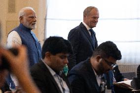 Narendra Modi Visits Warsaw