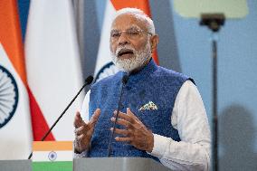 Narendra Modi Visits Warsaw