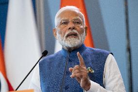 Narendra Modi Visits Warsaw