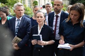 President Macron Meets NFP Party Leaders - Paris