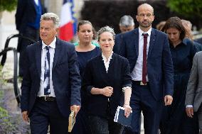 President Macron Meets NFP Party Leaders - Paris