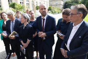 President Macron Meets NFP Party Leaders - Paris