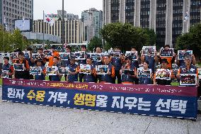 Protest Against The Refusal To Admit Emergency Patients In Seoul