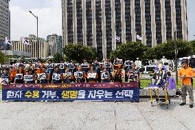 Protest Against The Refusal To Admit Emergency Patients In Seoul