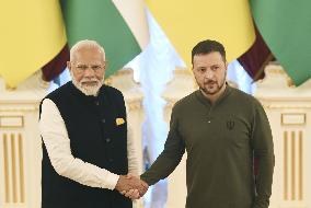 Zelenskyy-Modi talks in Kyiv