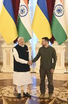 Zelenskyy-Modi talks in Kyiv