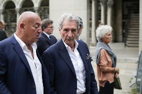 Funeral Of Patrice Laffont At The Pere Lachaise Cemetery