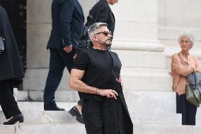 Funeral Of Patrice Laffont At The Pere Lachaise Cemetery