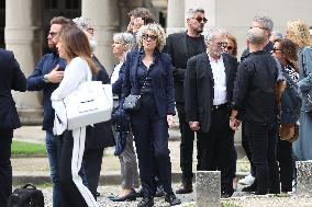 Funeral Of Patrice Laffont At The Pere Lachaise Cemetery