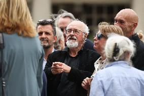 Funeral Of Patrice Laffont At The Pere Lachaise Cemetery