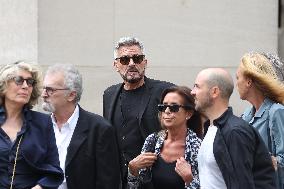 Funeral Of Patrice Laffont At The Pere Lachaise Cemetery