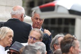 Funeral Of Patrice Laffont At The Pere Lachaise Cemetery