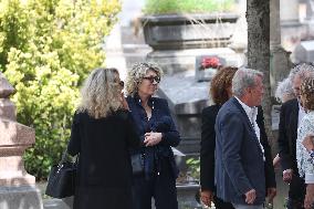 Funeral Of Patrice Laffont At The Pere Lachaise Cemetery