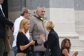 Funeral Of Patrice Laffont At The Pere Lachaise Cemetery