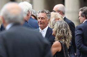 Funeral Of Patrice Laffont At The Pere Lachaise Cemetery