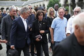 Funeral Of Patrice Laffont At The Pere Lachaise Cemetery