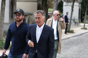 Funeral Of Patrice Laffont At The Pere Lachaise Cemetery