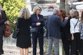 Funeral Of Patrice Laffont At The Pere Lachaise Cemetery