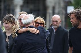 Funeral Of Patrice Laffont At The Pere Lachaise Cemetery