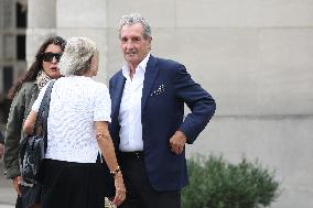 Funeral Of Patrice Laffont At The Pere Lachaise Cemetery