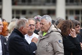 Funeral Of Patrice Laffont At The Pere Lachaise Cemetery