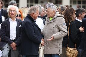 Funeral Of Patrice Laffont At The Pere Lachaise Cemetery