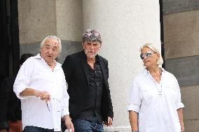 Funeral Of Patrice Laffont At The Pere Lachaise Cemetery