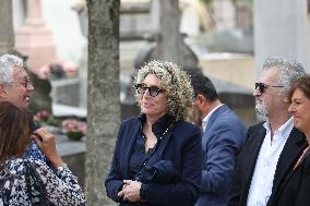 Funeral Of Patrice Laffont At The Pere Lachaise Cemetery