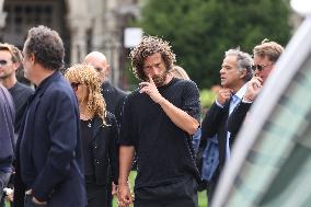 Funeral Of Patrice Laffont At The Pere Lachaise Cemetery