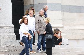 Funeral Of Patrice Laffont At The Pere Lachaise Cemetery