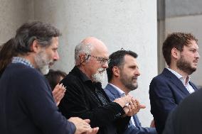 Funeral Of Patrice Laffont At The Pere Lachaise Cemetery