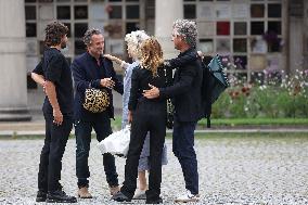 Funeral Of Patrice Laffont At The Pere Lachaise Cemetery