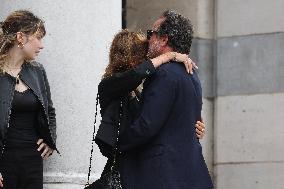 Funeral Of Patrice Laffont At The Pere Lachaise Cemetery