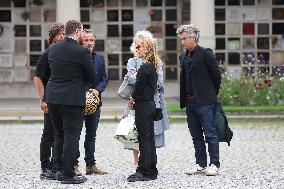 Funeral Of Patrice Laffont At The Pere Lachaise Cemetery