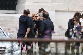 Funeral Of Patrice Laffont At The Pere Lachaise Cemetery