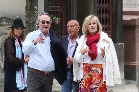 Funeral Of Patrice Laffont At The Pere Lachaise Cemetery