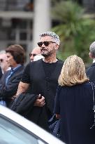 Funeral Of Patrice Laffont At The Pere Lachaise Cemetery