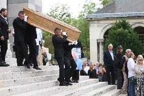 Funeral Of Patrice Laffont At The Pere Lachaise Cemetery