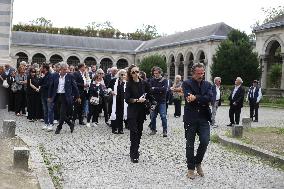 Funeral Of Patrice Laffont At The Pere Lachaise Cemetery