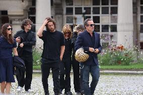 Funeral Of Patrice Laffont At The Pere Lachaise Cemetery