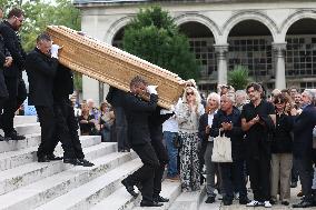 Funeral Of Patrice Laffont At The Pere Lachaise Cemetery