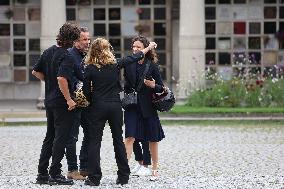 Funeral Of Patrice Laffont At The Pere Lachaise Cemetery