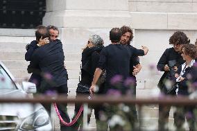 Funeral Of Patrice Laffont At The Pere Lachaise Cemetery