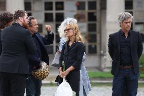 Funeral Of Patrice Laffont At The Pere Lachaise Cemetery