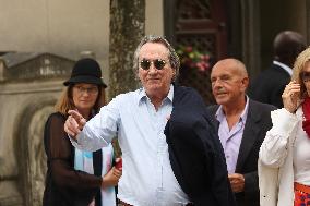 Funeral Of Patrice Laffont At The Pere Lachaise Cemetery