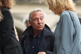 Funeral Of Patrice Laffont At The Pere Lachaise Cemetery