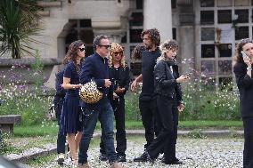 Funeral Of Patrice Laffont At The Pere Lachaise Cemetery