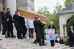 Funeral Of Patrice Laffont At The Pere Lachaise Cemetery